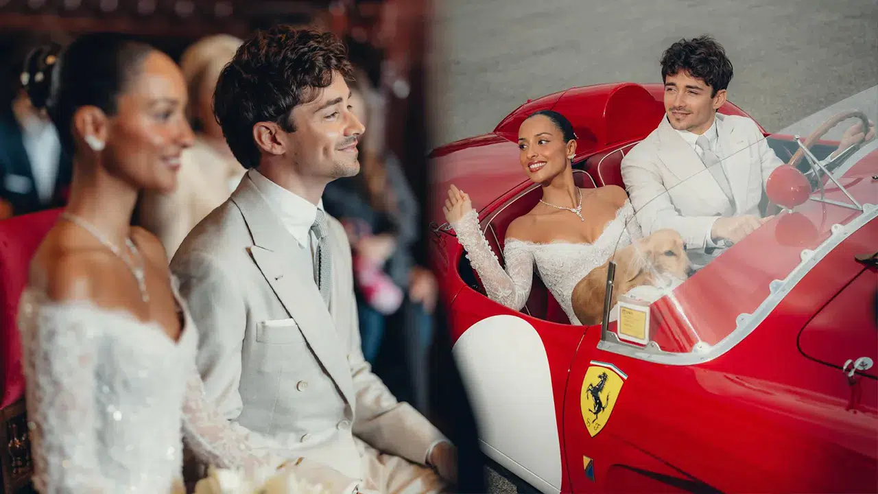 Formula 1 pilotu Charles Leclerc ve Alexandra Saint Mleux Monaco'da evlendi
