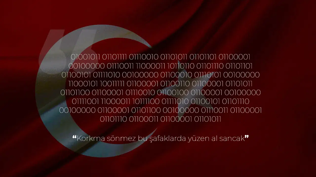 İstiklal Marşı kod ile yazılımı nasıl? Binary code nedir, nasıl çalışır?