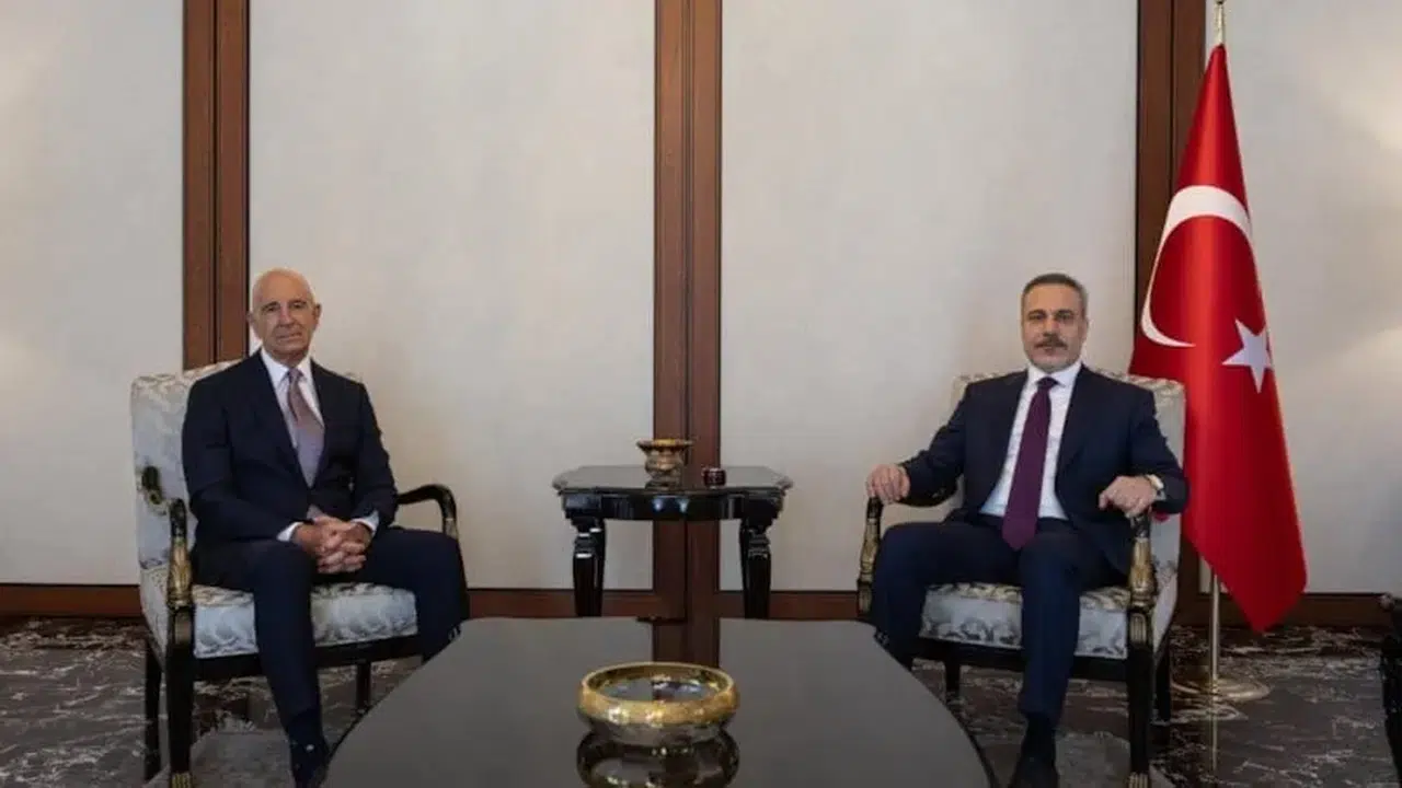 Dışişleri Bakanı Hakan Fidan, ABD’li temsilci Tom Barrack’ı Ankara’da kabul etti