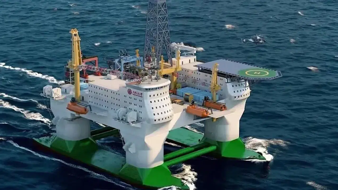 Çin okyanusun ortasına 30 katlı araştırma platformu kuruyor