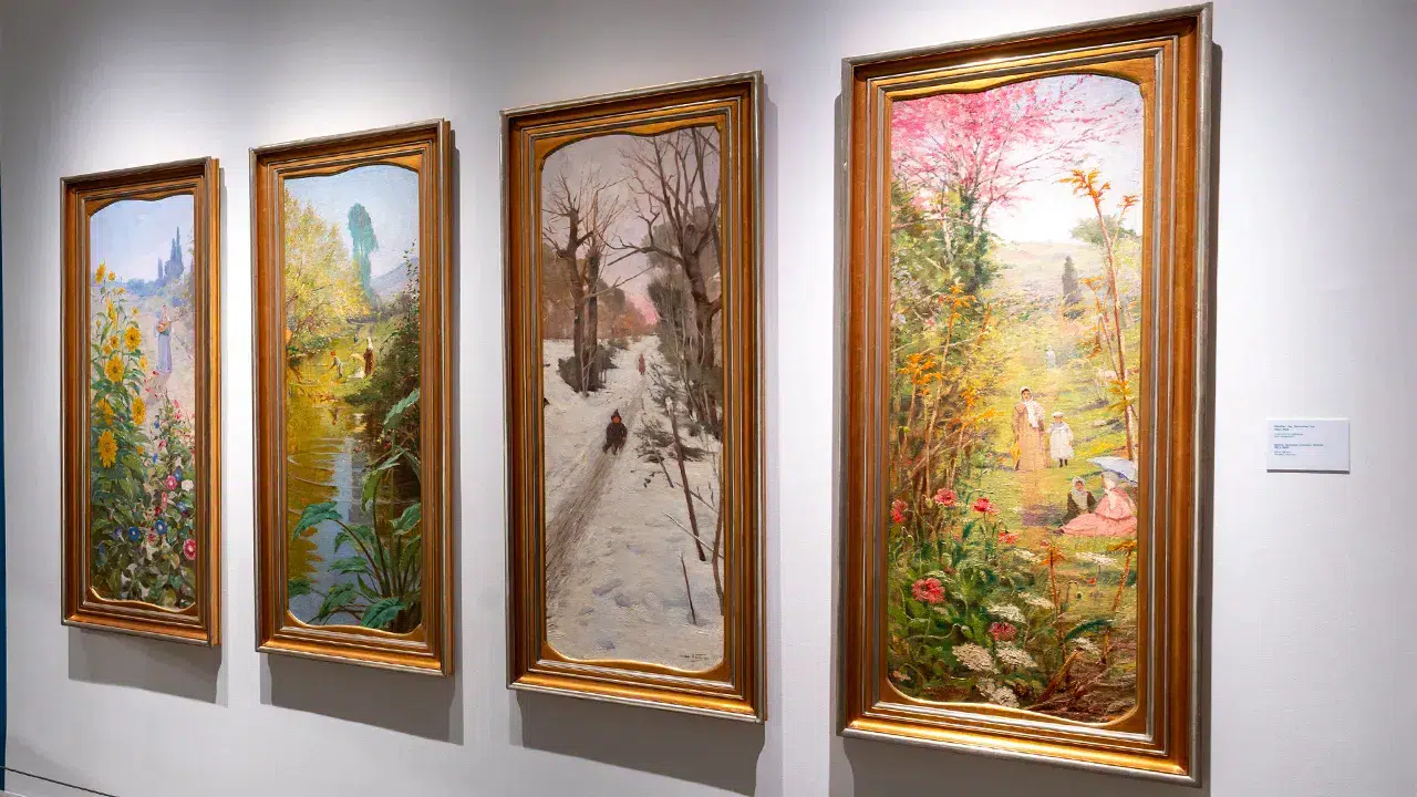 Halil Paşa’nın 1912 tarihli dört mevsim tabloları Londra’da 537 bin sterline satıldı