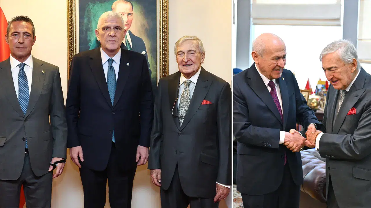 Koç ailesinden Müsavat Dervişoğlu ve Devlet Bahçeli'ye ziyaret
