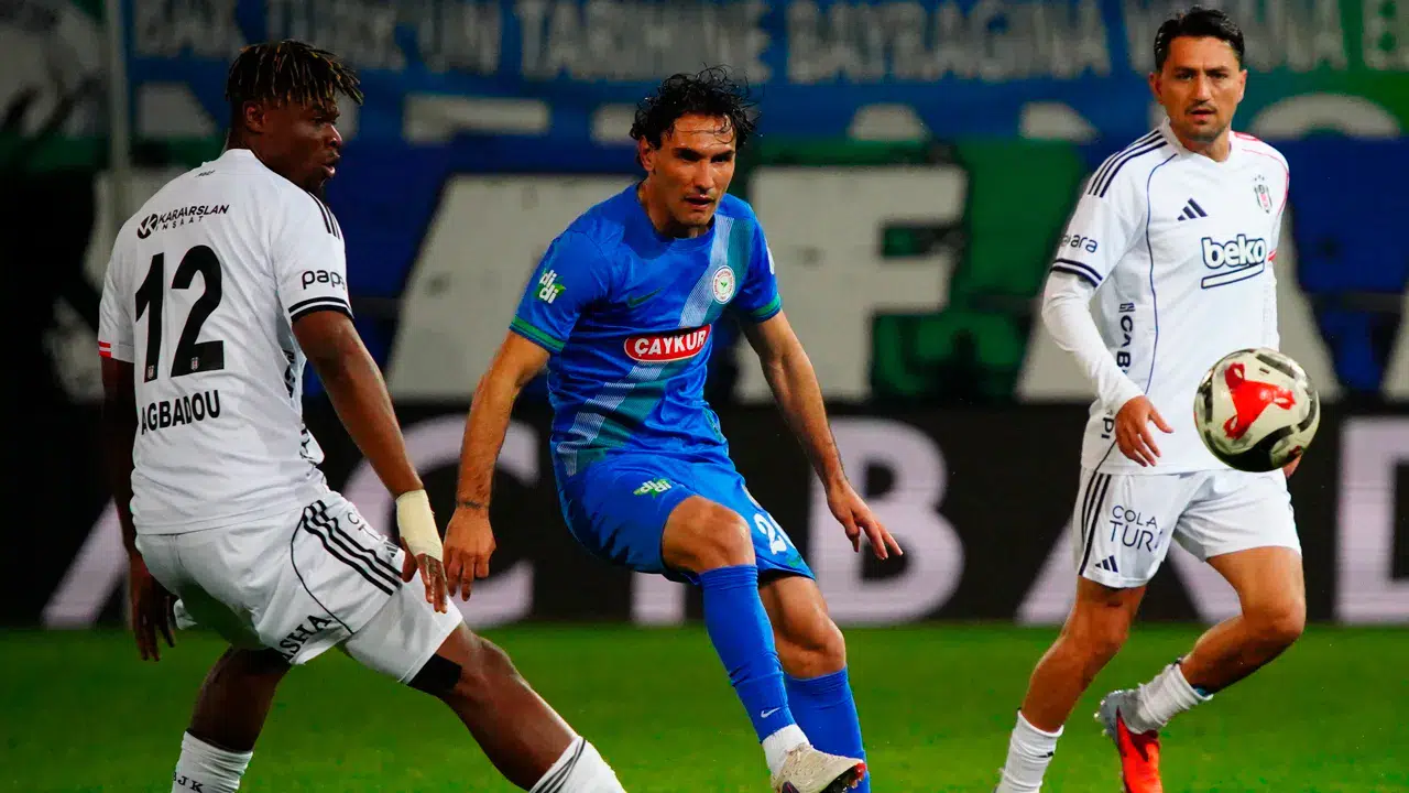 Rize'de nefes kesen mücadele: Çaykur Rizespor ile Beşiktaş 2-2 berabere kaldı