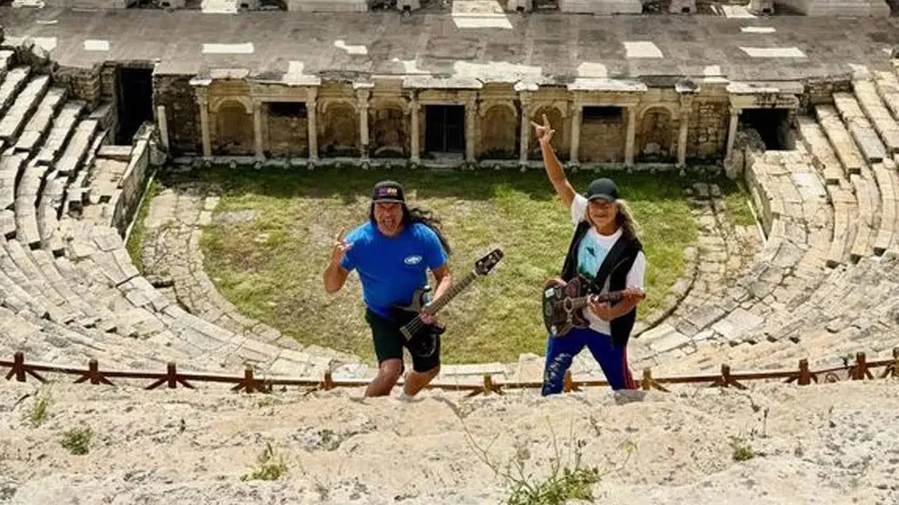 Metallica üyeleri Denizli’de: Hierapolis’te ilham turu