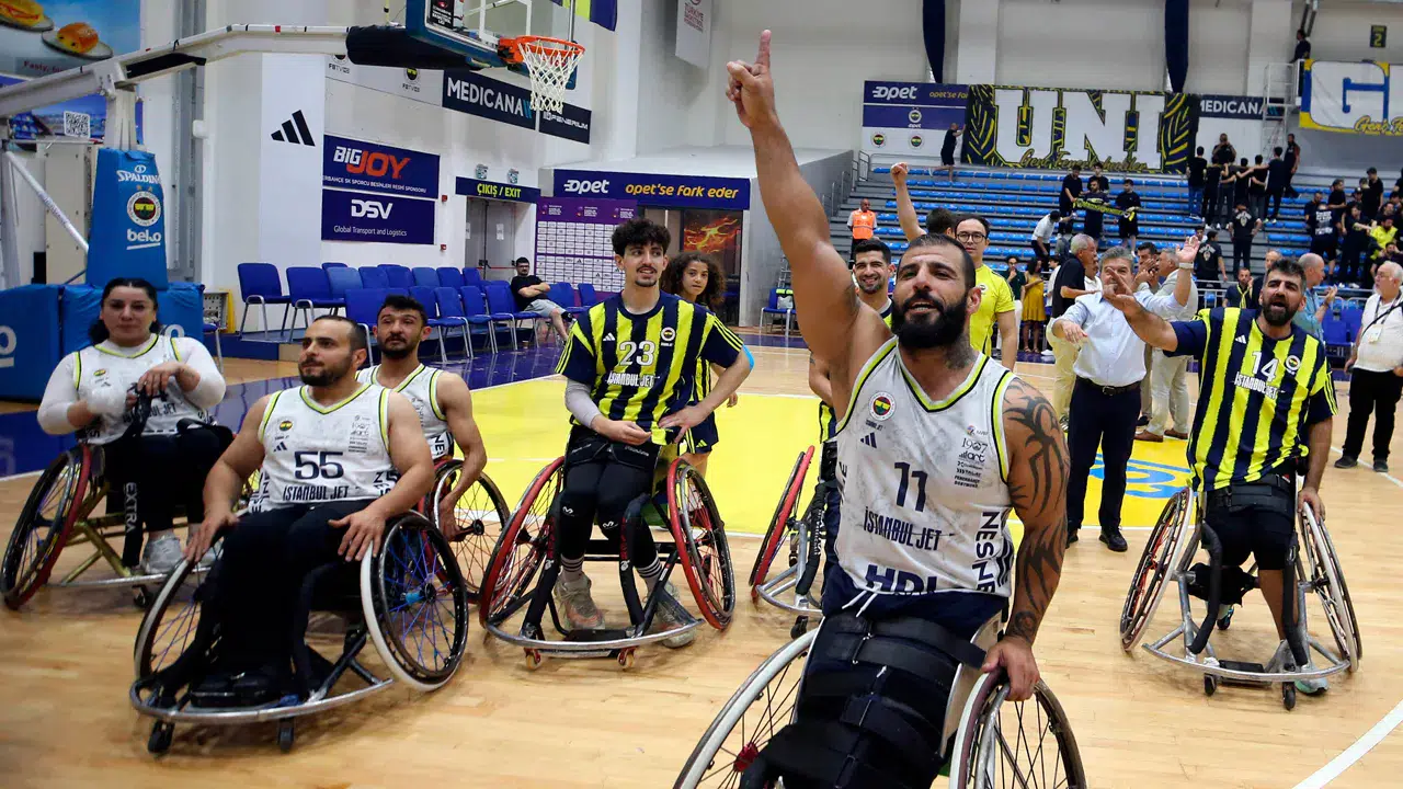 Tekerlekli sandalye basketbolunda şampiyon Fenerbahçe İstanbul Jet oldu