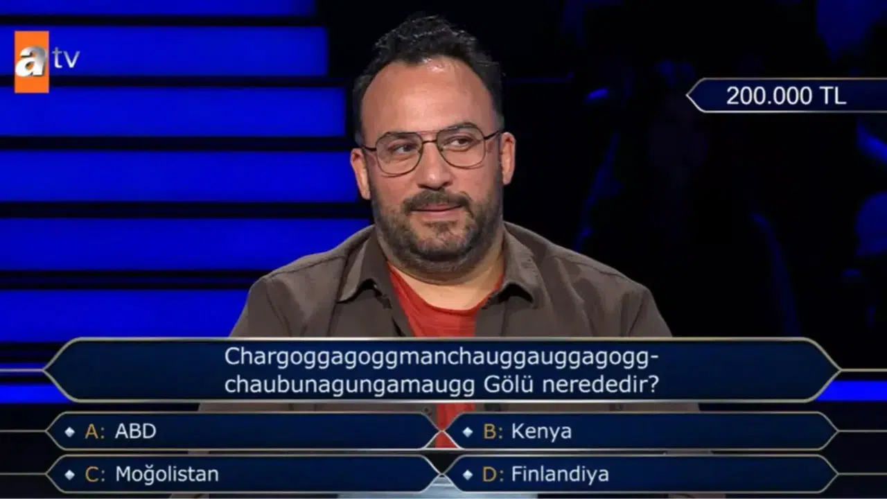 Kim Milyoner Olmak İster’de 47 harfli göl sorusu dikkat çekti