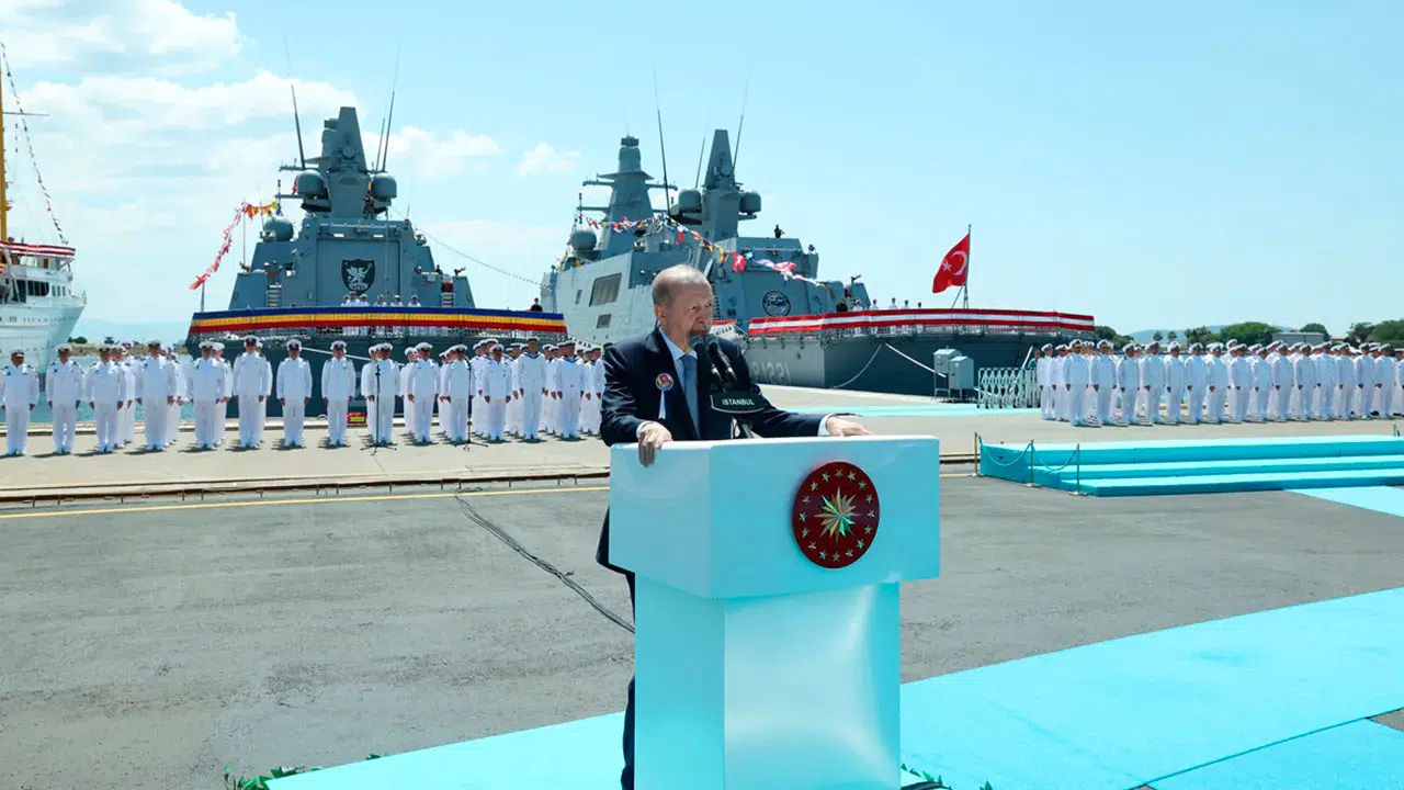 Erdoğan’dan savunma sanayisinde 'Mavi Vatan' mesajı: Sahada güçlü olmayan masada değil menüde olur