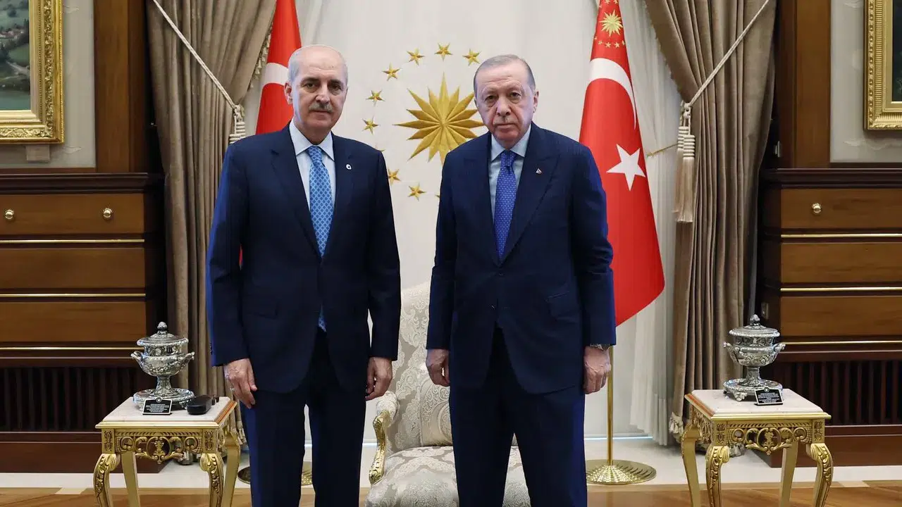 Cumhurbaşkanı Erdoğan, TBMM Başkanı Kurtulmuş’u kabul etti
