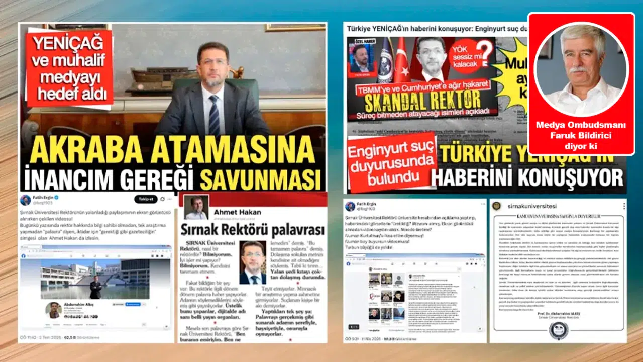 Şırnak Üniversitesi Rektörü neden kendisini ifşa etsin?