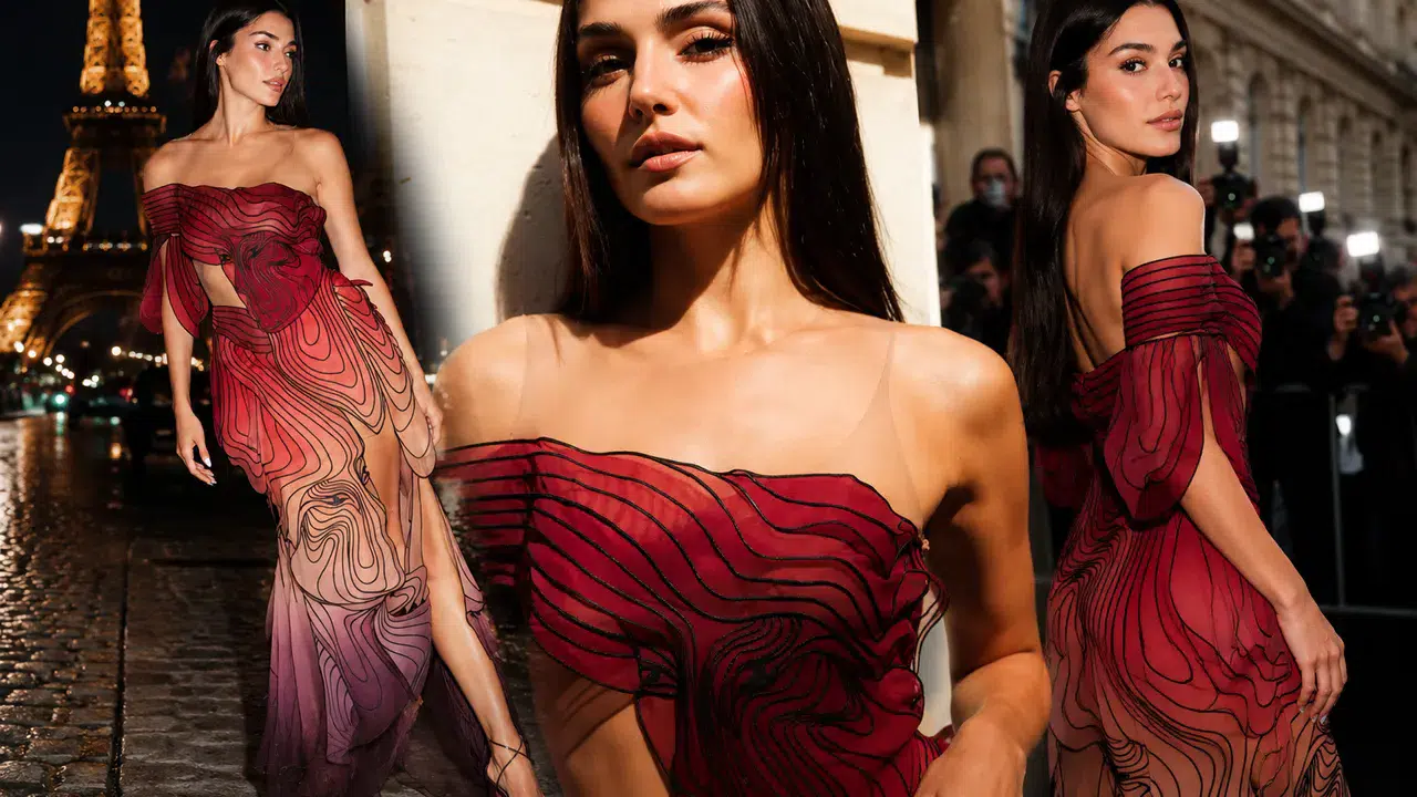 Hande Erçel, Paris Moda Haftası'nda tarzıyla göz kamaştırdı