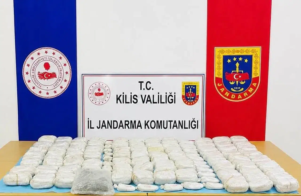 Kilis’te 90 kilo 500 gram sentetik uyuşturucu ele geçirildi