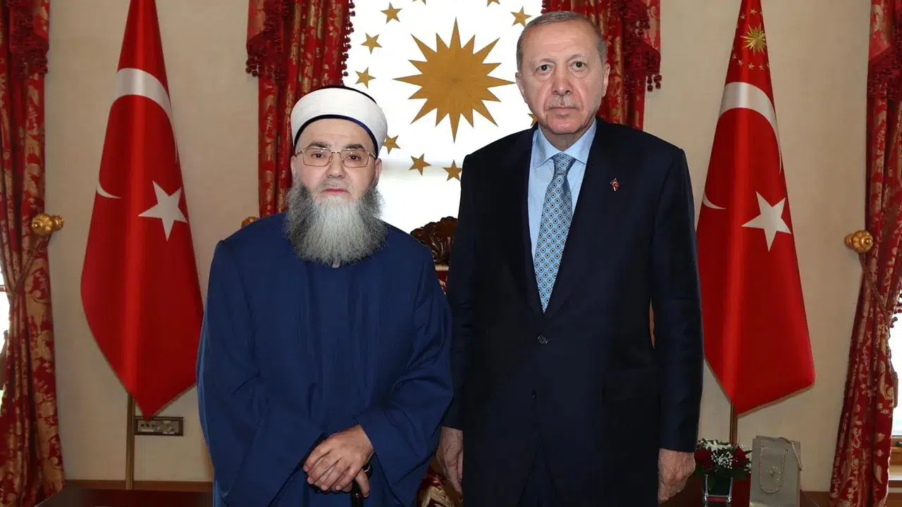 Cumhurbaşkanı Erdoğan, Cübbeli Ahmet’i Dolmabahçe Ofisi’nde 