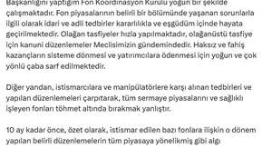 Cevdet Yılmaz'dan sermaye piyasası mesajı: Sorunlu fonlar için yasal süreç devrede