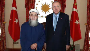 Cumhurbaşkanı Erdoğan, Cübbeli Ahmet’i Dolmabahçe Ofisi’nde kabul etti