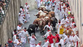 San Fermin'de 8 günlük boğa koşularında 70'ten fazla kişi yaralandı