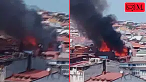 Gaziosmanpaşa'da yangın: 4 katlı binadan apartmana sıçrayan alevler ekipleri harekete geçirdi