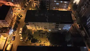 Eyüpsultan'da korkutan gece: Kolonlarından ses gelen apartman boşaltıldı