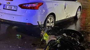 İnegöl'de motosiklet kazası: İki kardeş hastanelik oldu