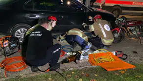 İnegöl'de acı son: Otomobilin altında kalan genç sürücü kurtarılamadı