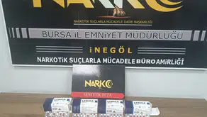 İnegöl'de zehir tacirlerine geçit yok: Operasyonda çok sayıda hap yakalandı