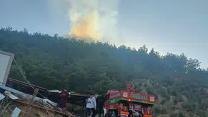 Hassa'da ormanlık alanda korkutan yangın