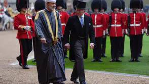İngiltere'de tarihi buluşma: Umman Sultanı'na Windsor'da görkemli karşılama