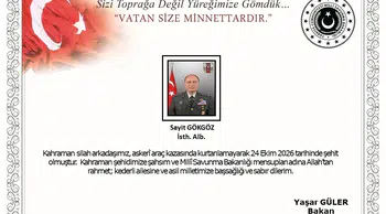 Türk Silahlı Kuvvetleri'ne acı haber: Albay Sayit Gökgöz şehit düştü