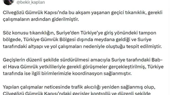 Cilvegözü'nde ulaşım normale döndü: Bakanlıktan açıklama geldi