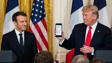 Trump, Macron'un kendisine gönderdiği mesajı ifşa etti