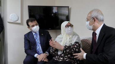 Kılıçdaroğlu ve İmamoğlu'ndan Mahruze Teyze'ye ziyaret
