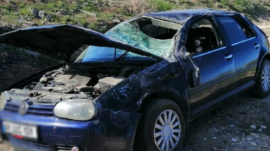 Aksaray'da otomobil devrildi: 1 ölü