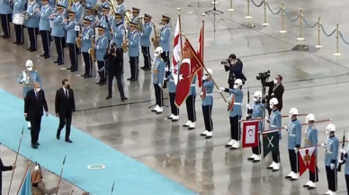 Erdoğan, Gürcistan Başbakanı Garibashvili’yi resmi törenle karşıladı