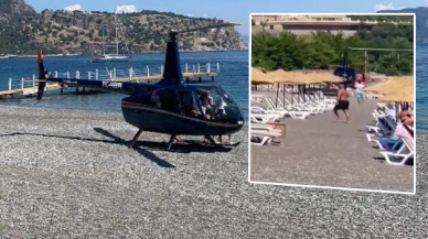 Helikopterle sahile inen pilot konuştu