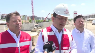 Ekrem İmamoğlu hakkında devam eden davayı metro şantiyesinde değerlendirdi