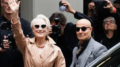 Kerem Bürsin, Milano Moda Haftası’nda Meryl Streep ile birlikte defile izledi