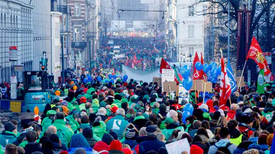 Belçika’da gerçekleşen grevler günlük yaşamı felç etmiş durumda