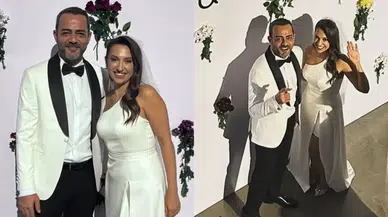 Oyuncu Kerem Fırtına ile sunucu Gözde Şeker sade bir törenle evlendi