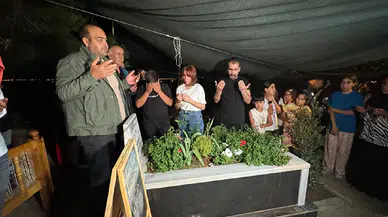 Tahliye edilen Güran ailesi, Narin’in kabrini ziyaret etti