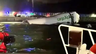 Türk firmasına ait kargo uçağı Hong Kong’da pistten çıktı: 2 ölü, 4 kurtarıldı