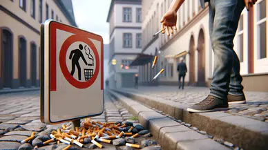 Berlin'de yere izmarit atmanın cezası 3 bin euroya yükseltildi