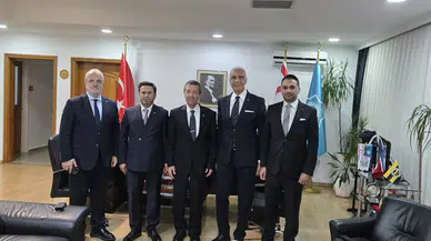 STK Heyetinden KKTC Dışişleri Bakanı Tahsin Ertuğruloğlu’na ziyaret