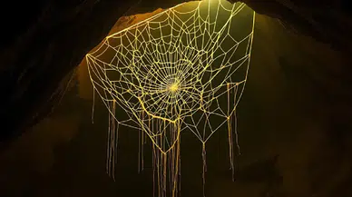 Mağaranın derinliklerinde tarihi keşif: Binlerce örümcek dev bir ağ ördü