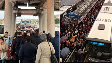 Avcılar’da meydana gelen metrobüs arızası hayatı felç etti