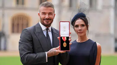 David Beckham’a Kral Charles tarafından şövalyelik unvanı verildi
