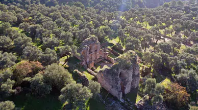 Aydın'da 1800 yıllık Nysa Antik Kenti'nde kütüphane merdiveni bulundu
