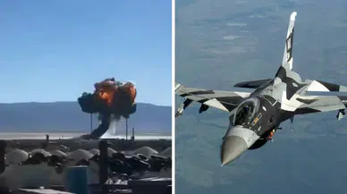 ABD Hava Kuvvetlerinin gösteri uçağı düştü