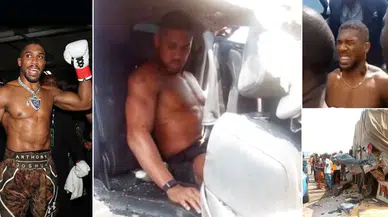Anthony Joshua Nijerya'da kaza yaptı: İki arkadaşı hayatını kaybetti
