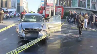 Şişli’de ters yöne giren otomobil kalabalığa daldı: 2 ölü, 6 yaralı
