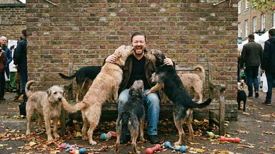 Ricky Gervais'ten 22 hayvan derneğine rekor bağış!