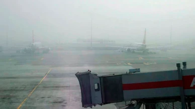 Trabzon'da görülen sis hava ulaşımına izin vermiyor